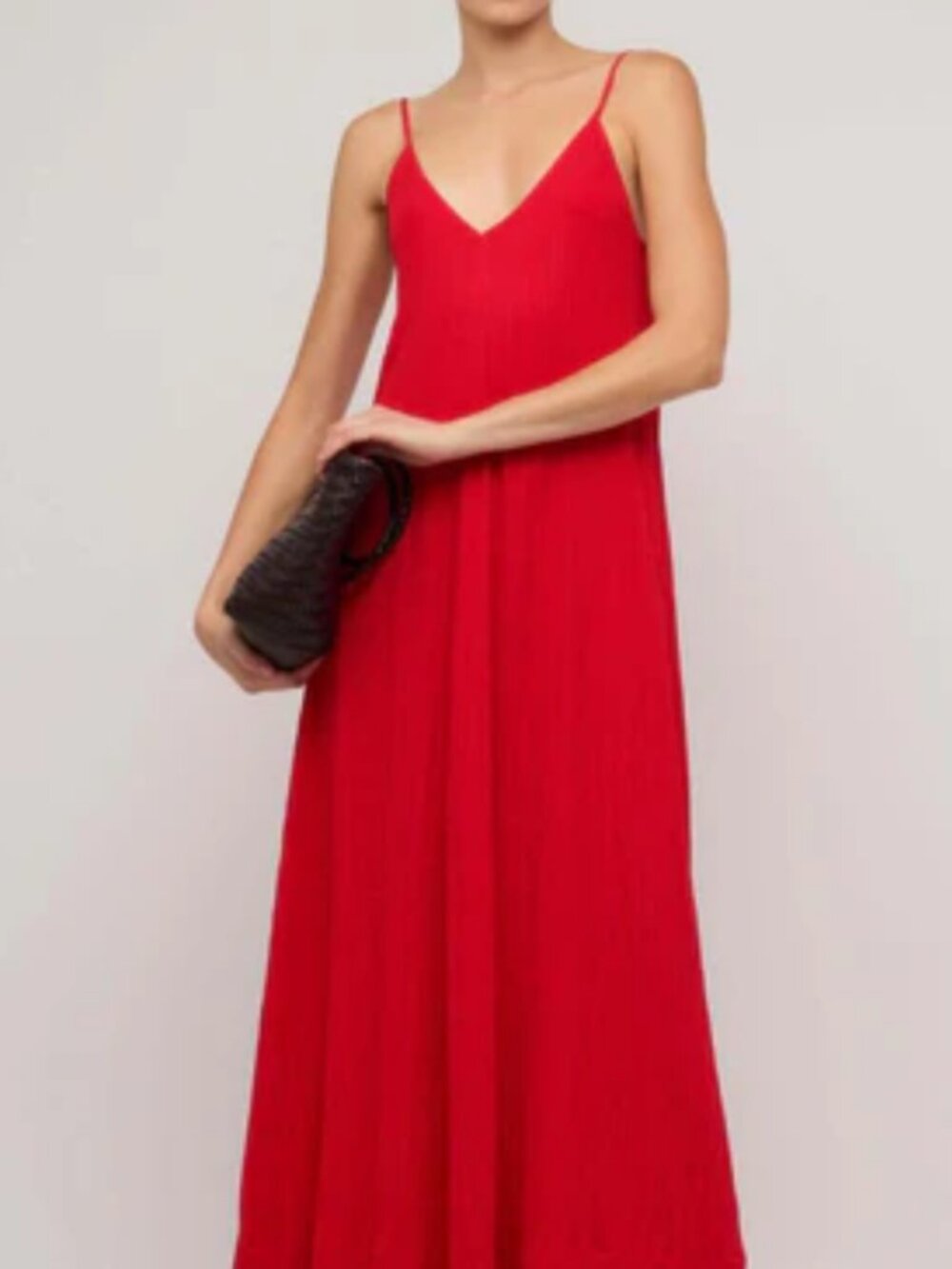 Staple The Label Amira red crepe floaty Maxi Dress